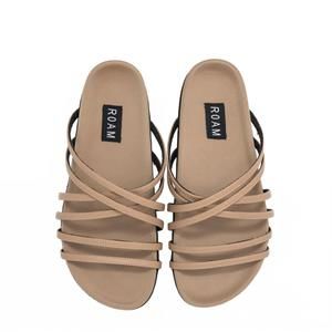 NEW ROAM women's x flat sandal in nude